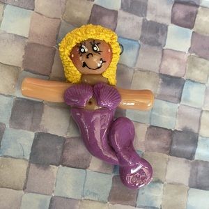 Handcrafted; Clay; Mermaid; Ornament